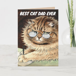 BEST CAT DAD EVER FATHER'S DAY CARD