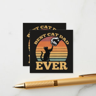 Best Cat Dad Ever Fathers Day Enclosure Card