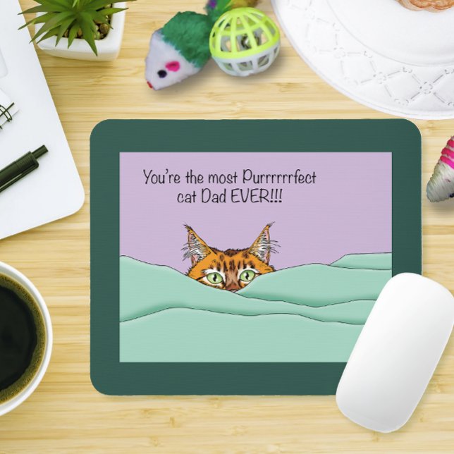 Best Cat Dad Ever! Father's Day Mouse Mat (Creator Uploaded)