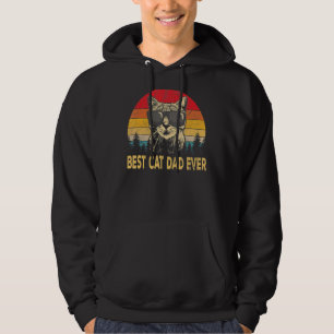 Best Cat Dad Ever For Dad On Father's Day Cat Dad Hoodie