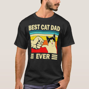 Best Cat Dad Ever Funny Cat Daddy Father Day   T-Shirt