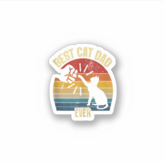 Best Cat Dad Ever Funny Cat Daddy Father Vintage G