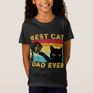 Best Cat Dad Ever Funny Cat Daddy Fist Bump Father T-Shirt