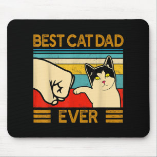 Best Cat Dad Ever Funny Cat Daddy Mouse Mat