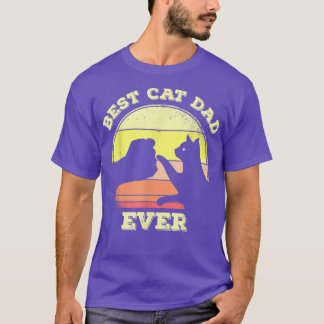 Best Cat Dad Ever Funny Cat Lover T-Shirt