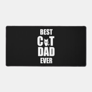 Best Cat Dad Ever, Funny Cat Shirt, Cat Dad Shirt, Desk Mat