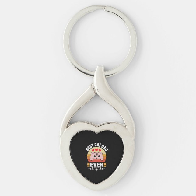 Best Cat Dad Ever              Key Ring (Front)
