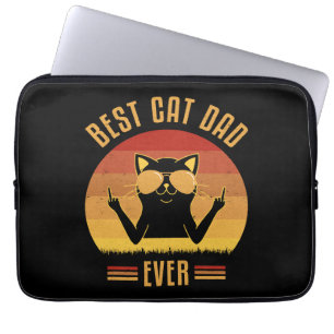 Best Cat Dad Ever Laptop Sleeve