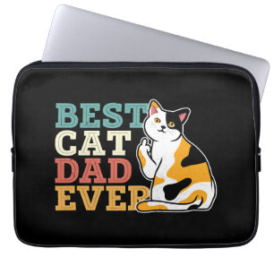 Best Cat Dad Ever Laptop Sleeve