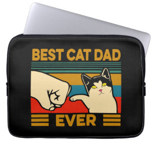 Best Cat Dad Ever Laptop Sleeve