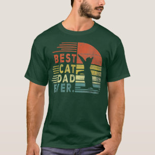 Best Cat Dad Ever Men Cat Gifts For Cat Lovers Fat T-Shirt