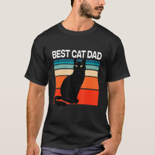 Best Cat Dad Ever Men Cat Present For Cat T-Shirt