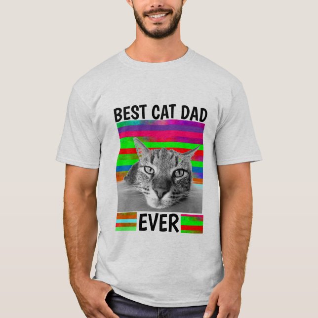 BEST CAT DAD EVER MENS T-SHIRTS (Front)