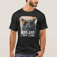 Best Cat Dad Ever Modern Custom Pet Photo