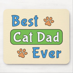 Best Cat Dad Ever Mouse Mat