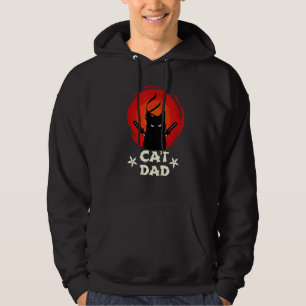 Best Cat Dad Ever Ninja Cat Dad Father Day Retro J Hoodie