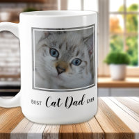 Best Cat Dad Ever- Personalised Cute Pet Cat Photo