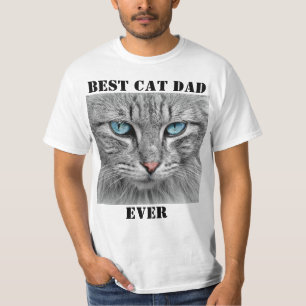 Best Cat Dad Ever Photo Create Your Own Pet T-Shirt