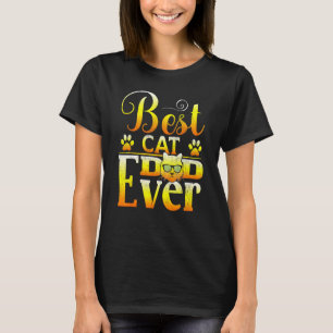 Best Cat Dad Ever Retro Cat Daddy Cat Father days T-Shirt