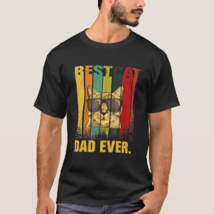 Best Cat Dad Ever Retro Vintage Cat Father's Day M T-Shirt