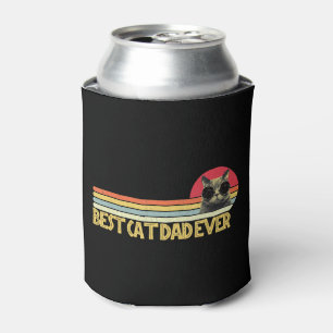 Best Cat Dad Ever Shirt Cat Lovers Cat Dad Fabulou Can Cooler
