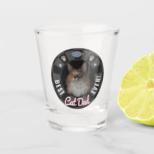 Best Cat Dad Ever Shot Glass