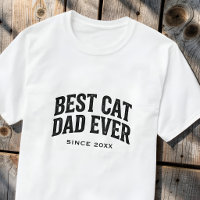 Best Cat Dad Ever Since Custom Year Retro