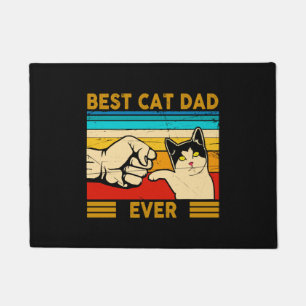 Best Cat Dad Ever T Shirt Funny Cat Dad Father Doormat