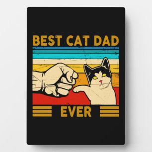 Best Cat Dad Ever T Shirt Funny Cat Dad Father Plaque