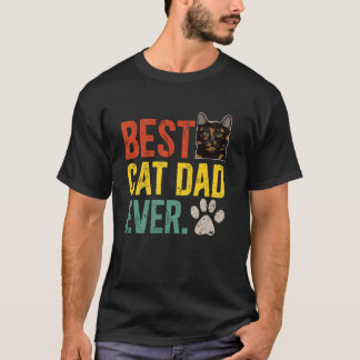 Best Cat Dad Ever Tortoiseshell Cat Owner Tortie C T-Shirt