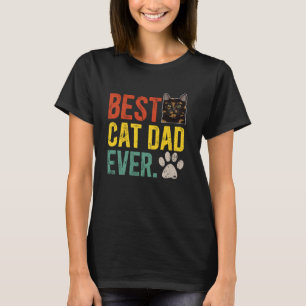 Best Cat Dad Ever Tortoiseshell Cat Owner Tortie C T-Shirt
