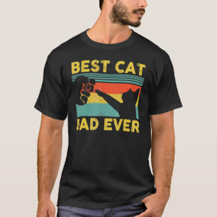 Best Cat Dad Ever Vintage Bump Fit Father's Day 3 T-Shirt