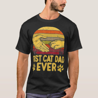 Best Cat Dad Ever Vintage Cat Daddy Fathers Day  T-Shirt