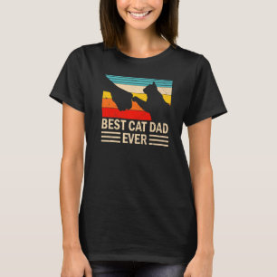 Best Cat Dad Ever Vintage Cat Daddy T-Shirt