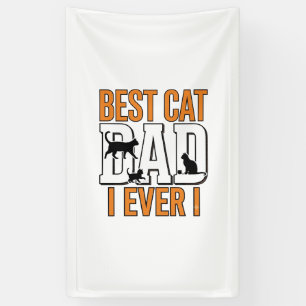 Best Cat Dad Ever Vintage Cat Father Shirt Design_ Banner