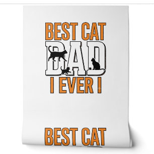 Best Cat Dad Ever Vintage Cat Father Shirt Design_ Wallpaper