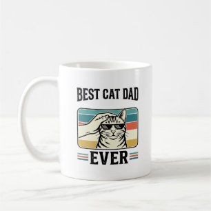 Best Cat Dad Ever Vintage Cat Lover Design_1 Coffee Mug