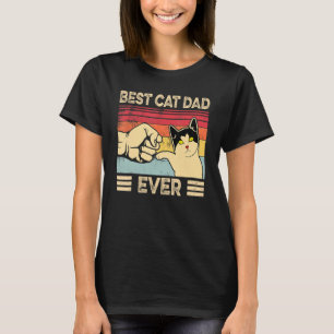 Best Cat Dad Ever  Vintage Cats  3 T-Shirt