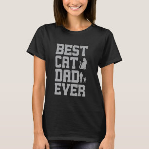 Best Cat Dad Ever Vintage Dad Daddy Father Day T-Shirt