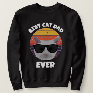 BEST CAT DAD EVER VINTAGE RETRO CIRCLE T-Shirts