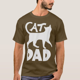 Best CAT DAD Fathers Day Kitty Daddy Papa Christm T-Shirt