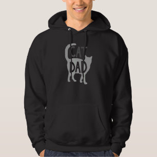Best Cat Dad Fathers Day Men Kitty Daddy Papa Chri Hoodie