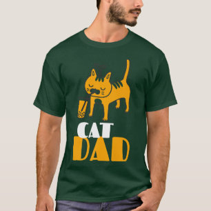 Best Cat Dad Fathers Day Men Kitty Daddy Papa Chri T-Shirt