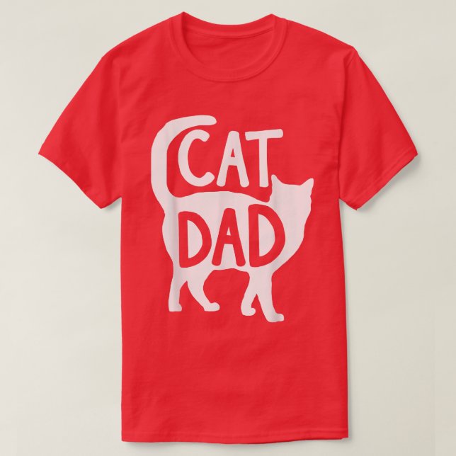 Best Cat Dad Fathers Men Kitty Daddy Papa Christma T-Shirt (Design Front)