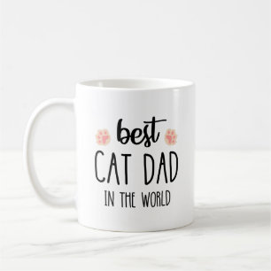 Best Cat Dad In The World   Cat Dad Christmas Gift Coffee Mug