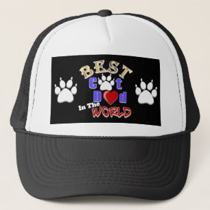 Best Cat Dad In The World for Father's Day Trucker Hat
