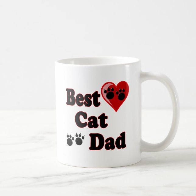 Best Cat Dad Merchandise for Father's Coffee Mug (Right)