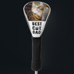 BEST CAT DAD Photo Paw Print Golf Head Cover<br><div class="desc">Create a BEST CAT DAD pet photo golf head cover for a special golfer. Memorable gift for him on his birthday, for Father's Day or for a holiday gift. PHOTO TIP: For fastest/best results, choose a photo with the subject in the middle and/or pre-crop it to a rectangle shape BEFORE...</div>