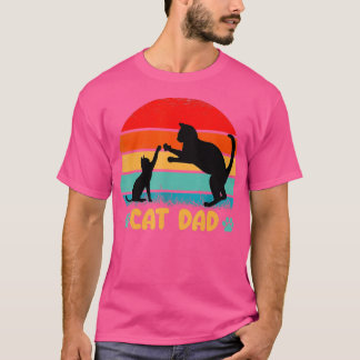Best CAT DAD Shirt Fathers Day Kitty Daddy Papa Ch