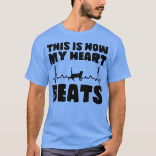 Best Cat Dad This Is How My Heart Beats Kitty Chri T-Shirt